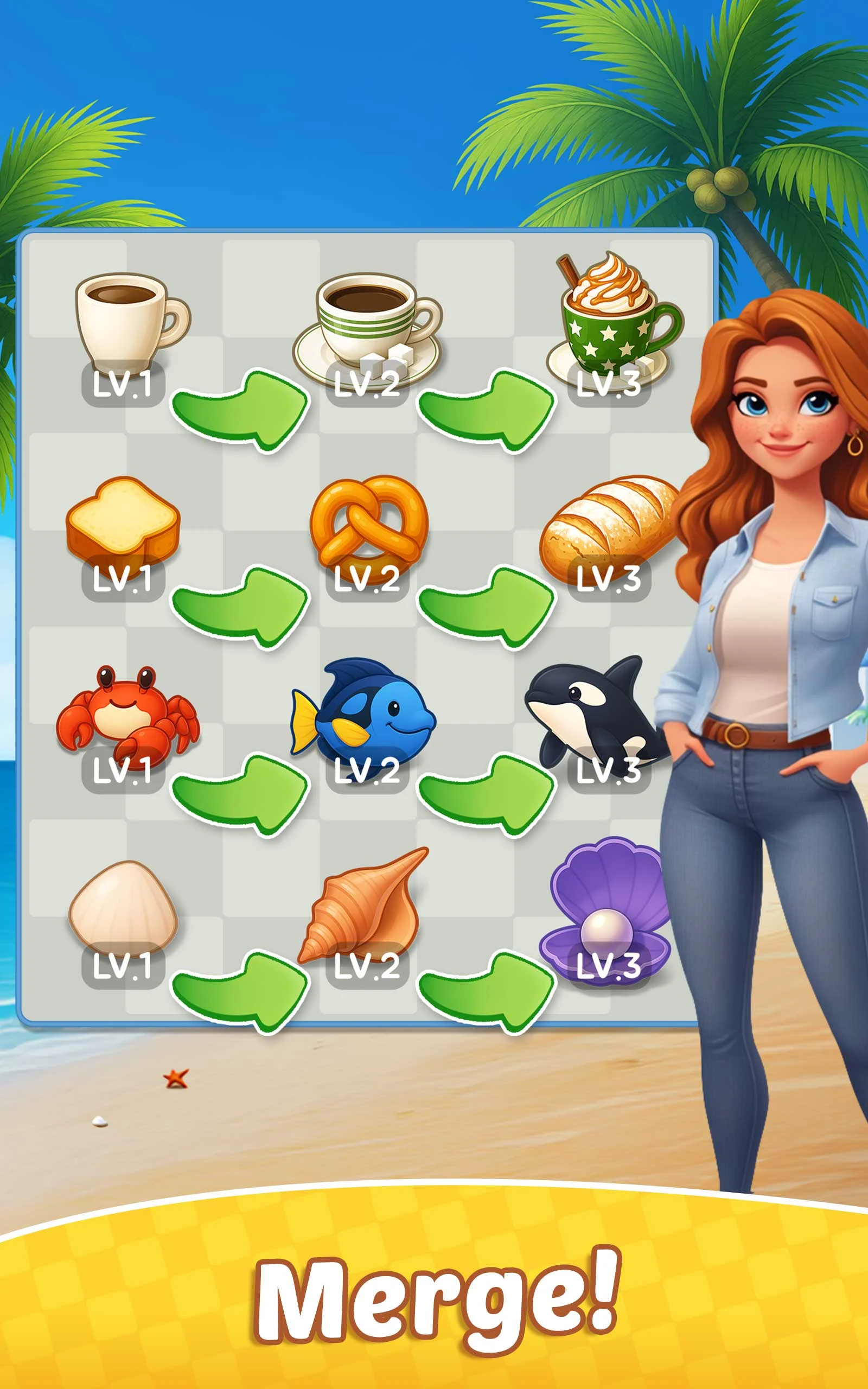 Merge Beach : Gossip & Mystery screenshot