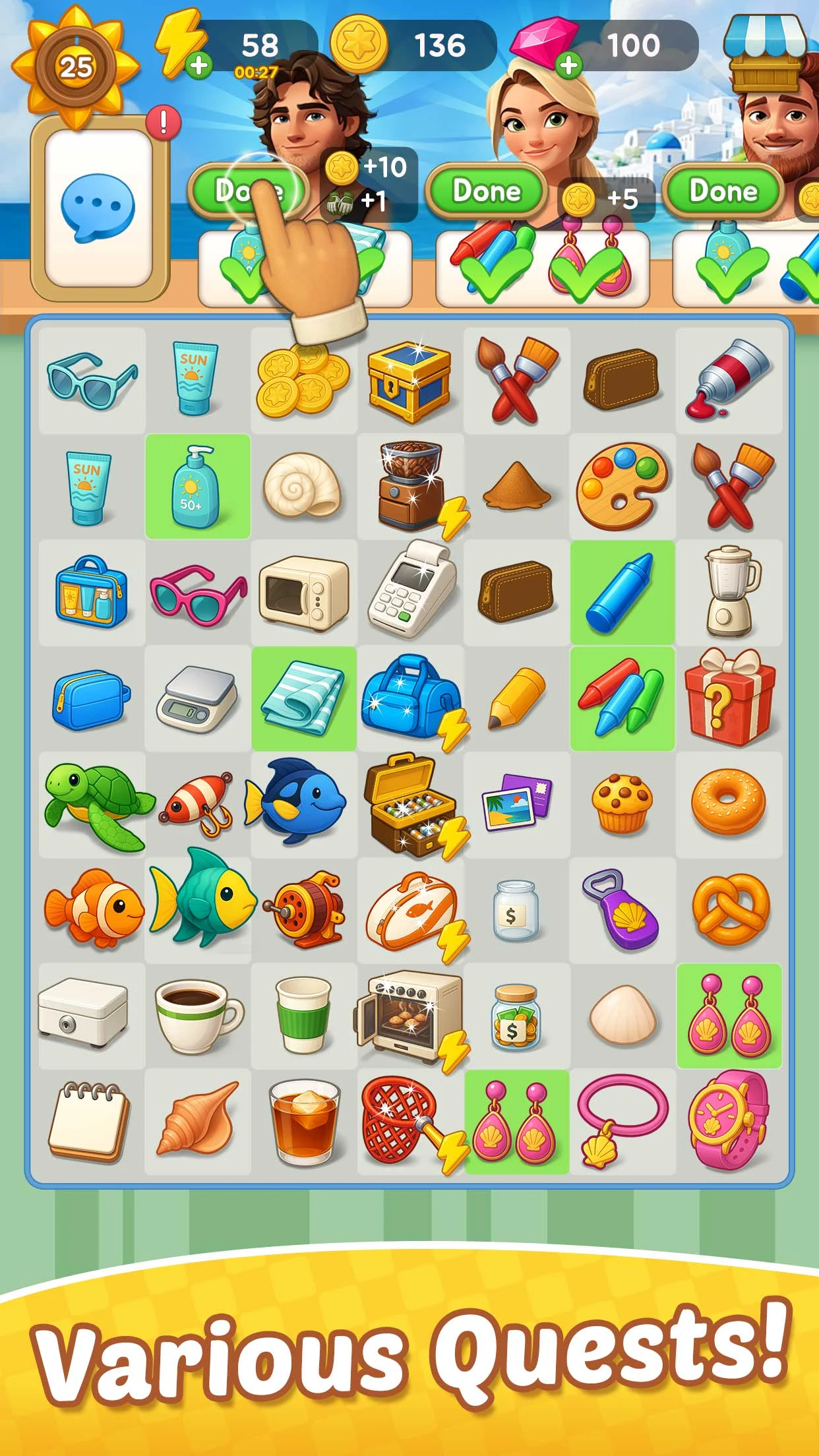 Merge Beach : Gossip & Mystery screenshot