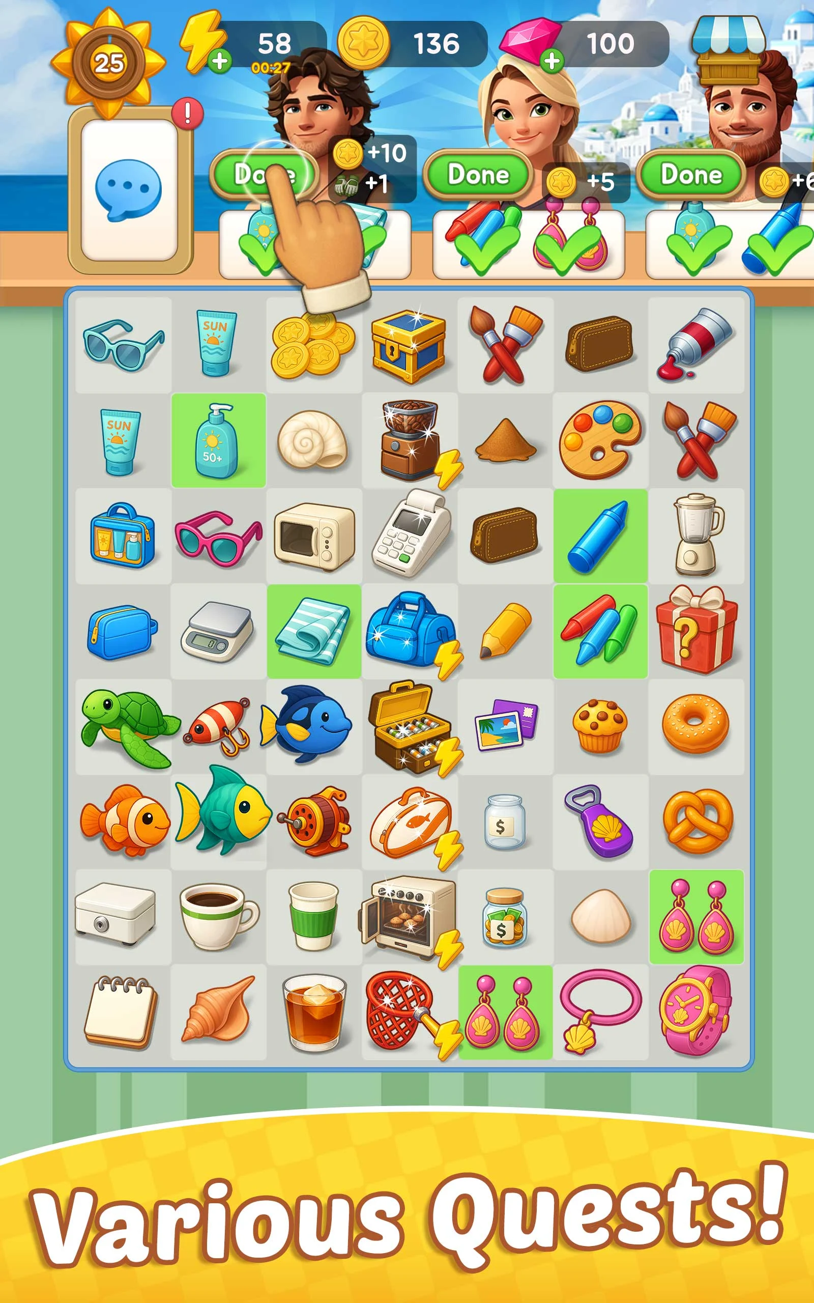 Merge Beach : Gossip & Mystery screenshot